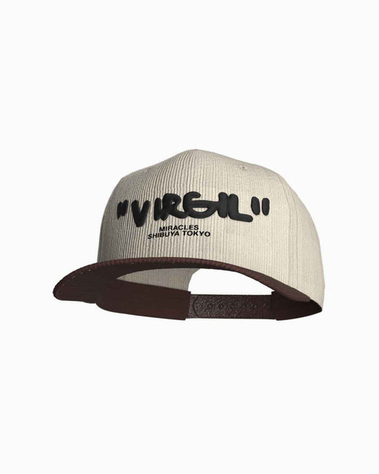 "Virgil" Corduroy Trucker Hat Beige/Brown